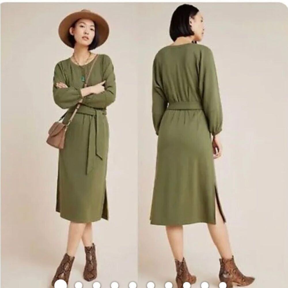 NWT BY ANTHROPOLOGIE THALIA DOLAN SLEEVE DRESS SIZE S